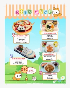 Toku-kids Menu May2018 - Fast Food, HD Png Download, Free Download