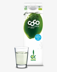Coconut Water Glass Pure Kokoswasser Pur Glas - Dr Martins Coconut Water, HD Png Download, Free Download