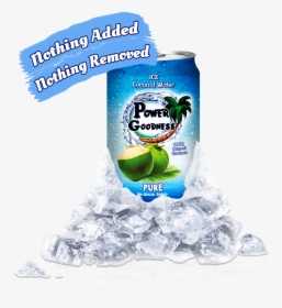 Power Goodness Coconut Water , Png Download - Coconut Water, Transparent Png, Free Download