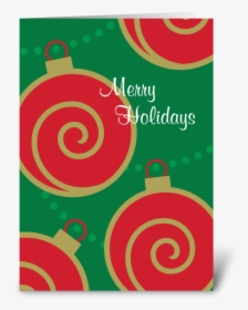 Ornaments With Swirls Greeting Card - Illustration, HD Png Download, Free Download