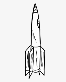 Rocket Vector Clip Art - Line Art Of Rocket, HD Png Download, Free Download
