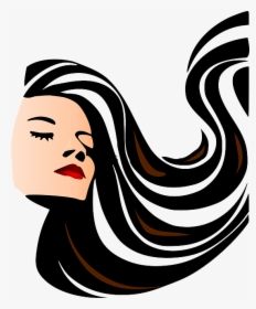 Long Hair Clip Art, HD Png Download, Free Download
