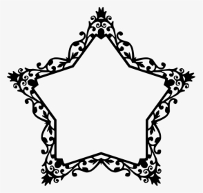 Star Frame - Rectangle Picture Frame Clipart, HD Png Download, Free Download