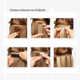 Tape Hair Extensions Sections, HD Png Download, Free Download