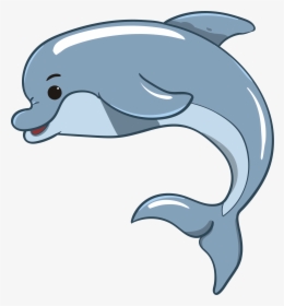 Baby Dolphin - Dolphin And Whale Clipart, HD Png Download, Free Download