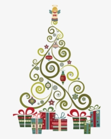 Simple Clip Art Of - Clipart Abstract Christmas Tree, HD Png Download, Free Download
