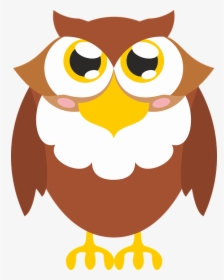 Brown, Bird, Owl, Vector - Vektor Burung Hantu, HD Png Download, Free Download