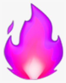 #fire #fuego #pink #rosa #violet #violeta #emoji #freetoedit - Iphone Fire Emoji Png, Transparent Png, Free Download