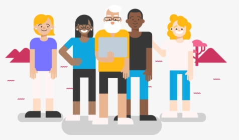 Transparent Groups Of People Png - Cartoon, Png Download, Free Download