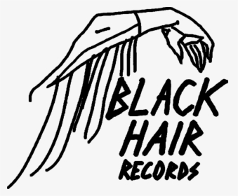 Black Hair Records Logo - Record Label Logo Art, HD Png Download, Free Download