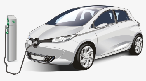 Electric Car Being Charged, HD Png Download, Free Download