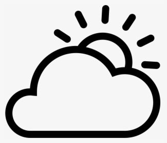 Cloud Sun - Sun And Cloud Icon Png, Transparent Png, Free Download