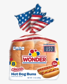 Hot Dog Buns - Wonder Bread Hot Dog Buns, HD Png Download, Free Download