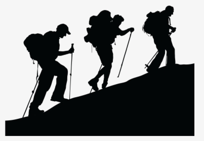 Vector Graphics Climbing Clip Art Mountaineering Illustration - Mountain Climber Silhouette, HD Png Download, Free Download