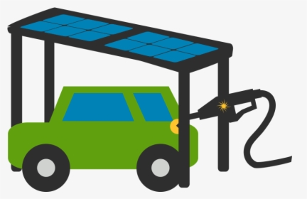 Custom Solar Canopy Installation To Charge Electric - Solar Panels Charge Electric Car, HD Png Download, Free Download