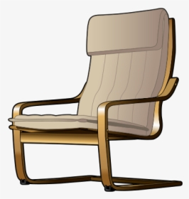 Angle,chair,outdoor Furniture - Armchair Clip Art, HD Png Download, Free Download
