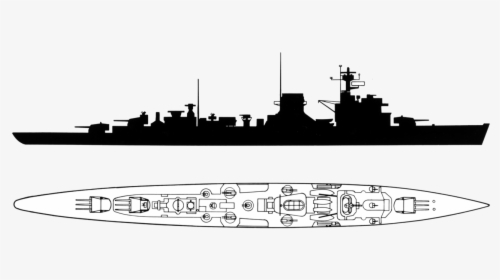 Battleship Silhouette Free Png, Transparent Png, Free Download