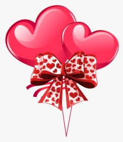 #hearts #heart #ribbon #bow #valentine#freetoedit - Heart Ribbon Red And White, HD Png Download, Free Download