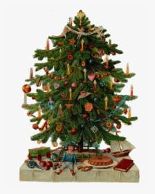 Zibi Vintage Scrap - Victorian Vintage Christmas Tree, HD Png Download, Free Download