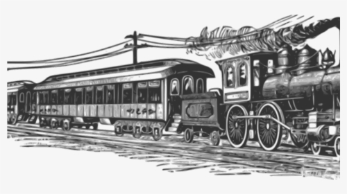 Steam Train Clipart - Locomotive Train Clipart, HD Png Download, Free Download