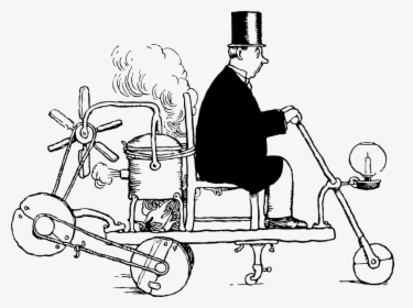 Steam, Vintage, Engine, Train, Steampunk, Old, Antique - W Heath Robinson Inventions, HD Png Download, Free Download