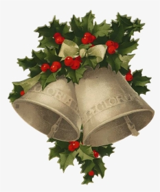 Vintage Christmas Cliparts - Vintage Christmas Bells Clipart, HD Png Download, Free Download
