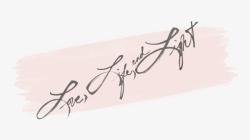 Love Life Light W Swash-14 - Calligraphy, HD Png Download, Free Download