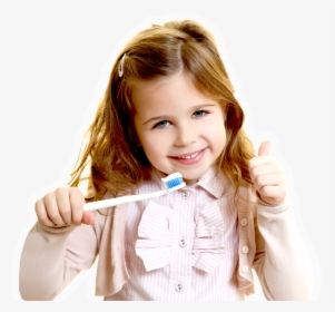 Girl Brushing Teeth Png, Transparent Png, Free Download