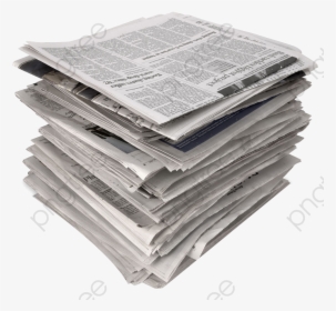 A Stack Of Newspaper Reading - Used Papers, HD Png Download, Free Download