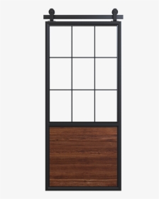 Stained Wood Panel French Barn Door - Door, HD Png Download, Free Download