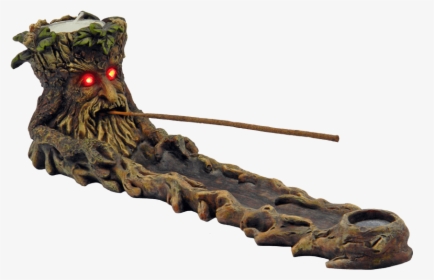 Green Man Incense Burner With Led Eyes - Tree Incense Burner, HD Png Download, Free Download
