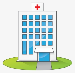 Hospital Cartoon Buildings - Hospital Clipart Transparent, HD Png Download, Free Download