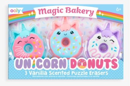Magic Unicorn Bakery Unicorn Donut Eraser Set - Eraser, HD Png Download, Free Download