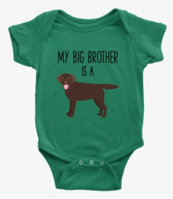 My Big Brother Is A Chocolate Labrador Retriever Baby - Pig Newborn Onesie, HD Png Download, Free Download