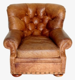 Leather Club Chair Tufted, HD Png Download, Free Download