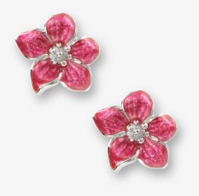 Nicole Barr Designs Sterling Silver Violet Flower Stud - Cool Earrings Clear Background, HD Png Download, Free Download