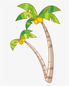 Coconut Tree Clipart Png , Transparent Cartoons - 卡通 动物 图片, Png Download, Free Download