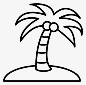 Coconuts Vector Outline Transparent Png Clipart Free - Outline Of A Coconut Tree, Png Download, Free Download
