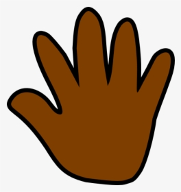 Hand Outline Brown, HD Png Download, Free Download