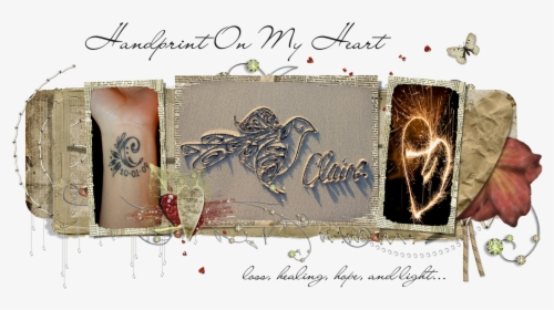 Handprint On My Heart - Swan, HD Png Download, Free Download