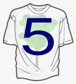 Green 5 T-shirt 7 Svg Clip Arts - T Shirt Clip Art, HD Png Download, Free Download