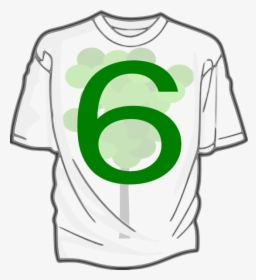 Green 6 T-shirt 7 Svg Clip Arts - T Shirt Clip Art, HD Png Download, Free Download