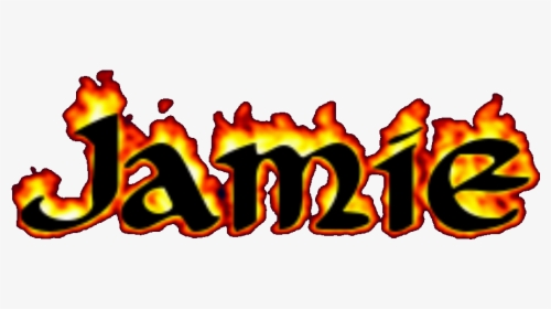 Jamie Name Fireandflames Letters Sticker Freetoedit, HD Png Download, Free Download
