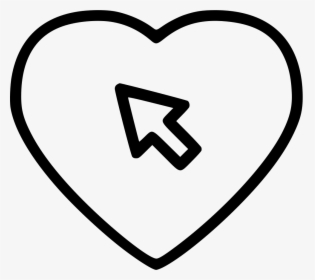 Pointer Cursor Arrow - Heart, HD Png Download, Free Download