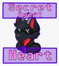 Secret Agent Heart *commission* - Cartoon, HD Png Download, Free Download