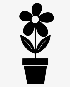 Potted Plant Clip Arts - Potted Plant Silhouette Clip Art, HD Png Download, Free Download