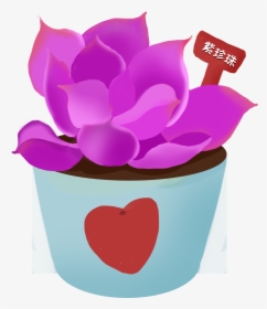 Potted Fleshy Plants Hand Painted Png And Psd - รูป ตัว การ์ตูน กระถาง ต้นไม้, Transparent Png, Free Download