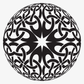 Celtic Knot Sphere Clip Arts - Irish Celtic Mandala Coloring Pages, HD Png Download, Free Download