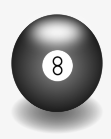 Ball, Billiards, Black, Game, Pool, Eight, Round - Circle, HD Png Download, Free Download