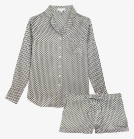 Blouse Pajamas Silk Nightwear Nightshirt - Polka Dot, HD Png Download, Free Download